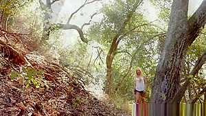 Hot beautiful couple great outdoor love