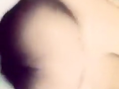 Hot black girl pegging her mans ass and mouth in public