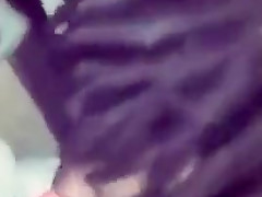 Hot black girl pegging her mans ass and mouth in public