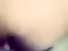 Hot black girl pegging her mans ass and mouth in public