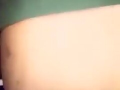 Hot black girl pegging her mans ass and mouth in public