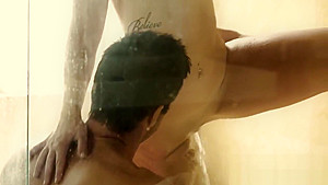 Hot brunette Jennifer fucks her masseur