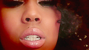 Hot ebony Misty Stone got her black pussy sprayed with cum
