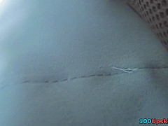 Hot g-string shot of chick's ass in upskirt video