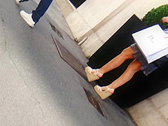 Hot mature in ysl high heels