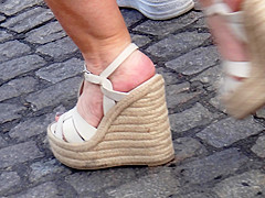 Hot mature in ysl high heels