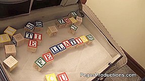 Hot older guy anal fucking a French brunette angel