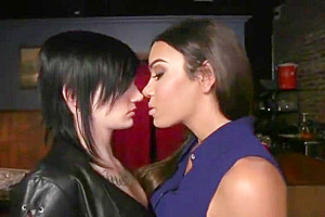 Hot shemale rimjob with cumshot