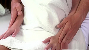 Hot teen 18+ babysitter in a threesome