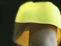 Hot upskirt view of two hotties that left their panties at home