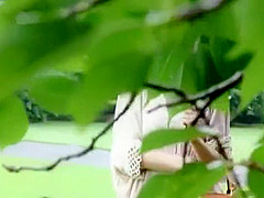 Hottest Japanese girl Leila Aisaki in Incredible Couple, Outdoor JAV scene