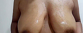 Huge Boobs In Indian Thecatwoman23 Playing With Delicious Honey Boobs