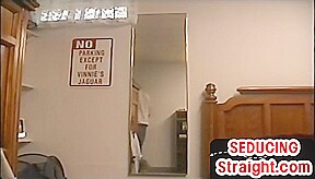 Hung muscular straighty sucked and jerked off by DILF