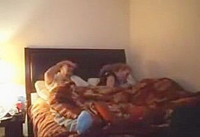 Husband share wife at home with a black