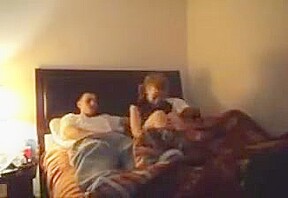 Husband share wife at home with a black