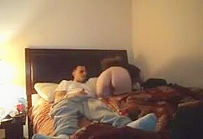 Husband share wife at home with a black