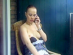I Film With The Phone The Brunette Dominika An Exhibitionist