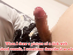 I Gave Him A Hand Job On His Dick Using Black Gloves Man