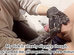 I Gave Him A Hand Job On His Dick Using Black Gloves Man