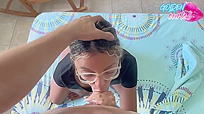 I Give A Sloppy Blowjob Before Riding My Sexfriend On The Bed