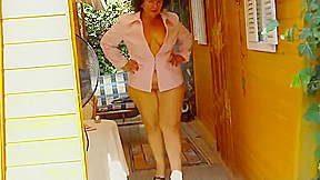 I walk around have only my pink jacket on
