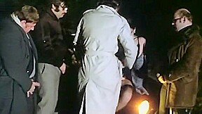 Incredible homemade Gangbang, Outdoor adult scene