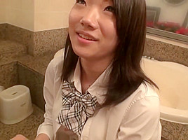 Indecent and cream pie a cute girl sitting on the sofa