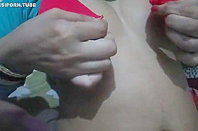 Indian Desi Wife Boobs Show Soft Flesh Of Chest