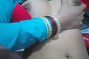 Indian Desi Wife Boobs Show Soft Flesh Of Chest
