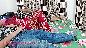 Indian Step Mom And Step Son Enjoying Sex When Step sister Is On The Same Bed