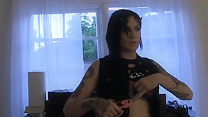 Inked alt beauties assfucked and facialized
