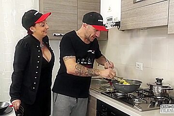 Italian Busty Granny Sucks Dick And Fucks