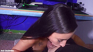 Jack Clandestino - My Stepsister Sneaks Under The Table To Give Me Unexpected Oral Sex 11 Min