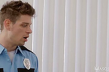 Jack Hunter, Del Ray And Michael Del Ray In Airport Security Take For A Private Examination