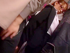 Japanese Babe With A Nice Big Breast Gets Cum