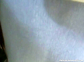 Japanese Babe insert Carrot on her hairy pussy masturbating