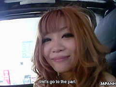 Japanese Brunette In Car Spread Legs And Masturbating With Dildo Uncensored - Sarina Tsubaki