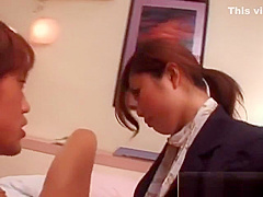 Japanese Businesswoman Gets Fucked With Clothes On