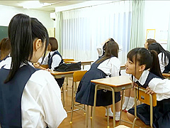 Japanese School teen 18+ Bukkake Facial In Class Room