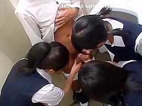 Japanese Triple Handjob