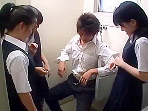 Japanese Triple Handjob