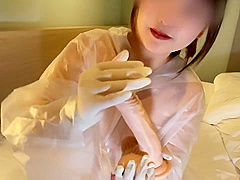Japanese With Big Tits Wears Raincoat And Masturbates With Dildo/private Photography / Big Ass