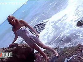 Jenny One In Blonde Babe With Huge Natural Boobs Hardsex On The Beach