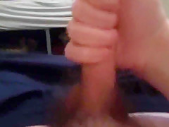 Jerking my Small Uncut Cock Hard