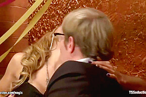 Jessica Host In Big Cock Shemale Fucking Blond Man