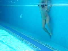 Jessica Lincoln small tatted Russian teen 18+ in the pool