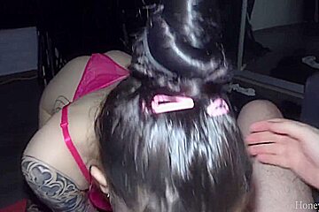 Julie Kay In Stepsister Blowjob After School