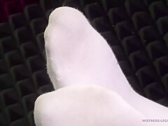 Just Pretty Soles In White Ankle Socks