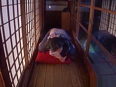 Kaori Sakuragi Asian mature in sexy pantyhose in masturbation scene