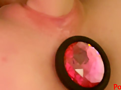 Karuna Satori Butt Plug And Pussy Close Up